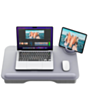 Green Lion Multi-Functional Cushioned Lap Desk 17 Gray / GNMULFLAPDKGY
