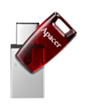 Флеш карта Apacer 64 GB USB 3.2 Gen 1 Type-C Red AH180 / AP64GAH180R-1