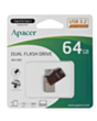 Флеш карта Apacer 64 GB USB 3.2 Gen 1 Type-C Red AH180 / AP64GAH180R-1