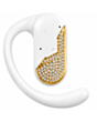 Qulaqlıq Vertu OWS 18K Gold Diamonds Crocodile Skin OWS-GD-E-OE14-C-HW White