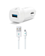 Ttec Car Charger QC 3.0, 18W + Type-C Cable / 2CKQC01C