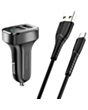 Avtomobil üçün adapter Usams C13+U35 Micro Cable NTU35MC13TZ