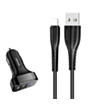 Avtomobil üçün adapter Usams C13+U35 Micro Cable NTU35MC13TZ