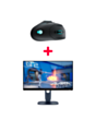 Monitor Dell Alienware 25 AW2525HM + Gaming mouse Dell Alienware AW620M Dark Side of The Moon