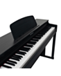 Rəqəmsal piano Rockdale Concert Black