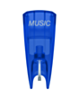 Kartric üçün əvəzləyici iynə Ortofon Stylus Concorde Music Blue