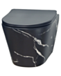 Unitaz Gold Banyo 911 Matte Black Pattern