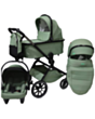 Uşaq arabası Kidilo H9-2 3in1 Green