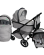 Uşaq arabası Kidilo H9-2 Lite Grey
