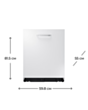 Посудомоечная машина Samsung DW60M6050BB/WT