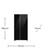 Soyuducu Samsung RS80F65M1BWT