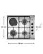 Plitə Teka HLX 60 3G 1P AI AL 