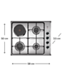  Варочная поверхность Teka HLX 60 3G 1P AI AL 