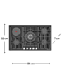 Варочная поверхность Electrotech H9052P13IS/HP 