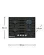 Варочная поверхность Bosch PRP6A6H40R