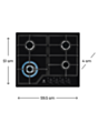Plitə Electrolux KGS6436K