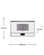 Mi̇krodalğalı soba Teka ML 822 BIS L White