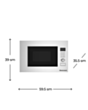 Mikrodalğalı soba Electrotech MWO Inox