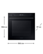 Духовой шкаф Samsung NV7B41207AK/WT