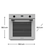 Soba Electrotech Grey Glass Set Oven 