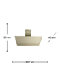 Aspirator Electrotech Alno Dua 90 Cream