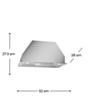 Aspirator Electrotech Leno 52 Inox