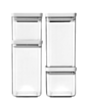Saxlama qabı Brabantia Jar Sets Square 4 parça 122569