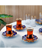 Çay dəsti Schafer Golden Bird 12 parça 8699131917466 Bənövşəyi