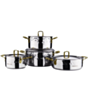 Qazan dəsti Korkmaz Erna 8 parça Gold A1963-2
