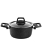 Qazan dəsti Schafer Black Stone 7 parça 8699131858424 Qara