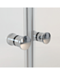 Yarım oval duşaltlıq üstü duş kabin Kabinex KL 853 150×90×180 sm Sol