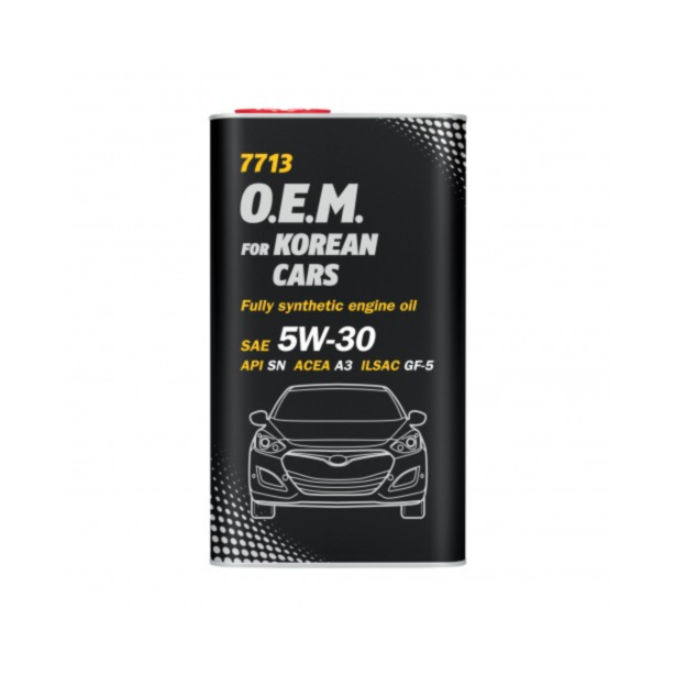 Моторное масло Mannol 7713 O.E.M. For Korean Cars SAE 5W-30 4Л Металл