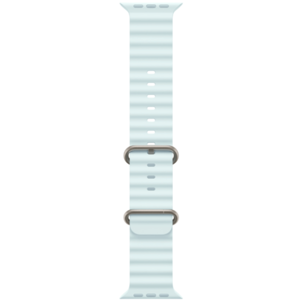 Kəmər Apple Ice Blue Ocean Band Natural Titanium Finish / MXTF3ZM/A
