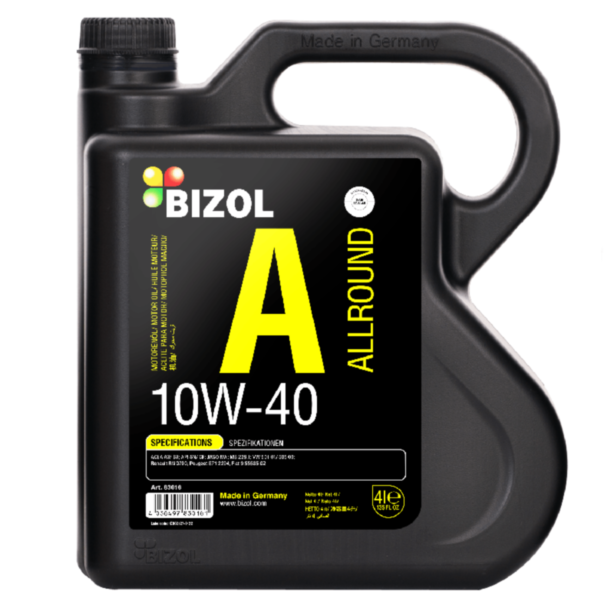 Mühərrik yağı Bizol Allround 10W-40 4 lt